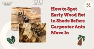 Early wood rot in shed attracting carpenter ants