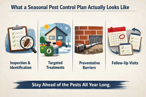 seasonal pest control plan inspection treatment prevention follow up